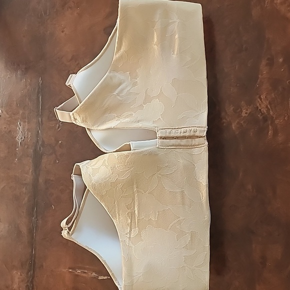 Cacique Beige Floral Lace Bra - 42DDD - Picture 3 of 7